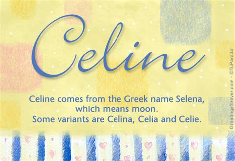 What is the meaning of the name Celine in the Qur'an and the 